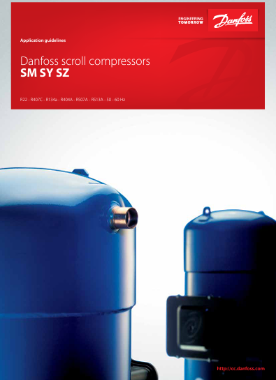 Каталог scroll компрессоров Danfoss SM SY SZ