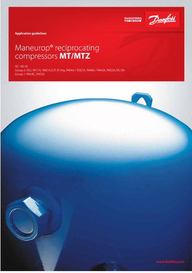 Каталог компрессоров Danfoss MT/MTZ