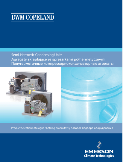 Каталог агрегатов с поршневыми компрессорами Copeland