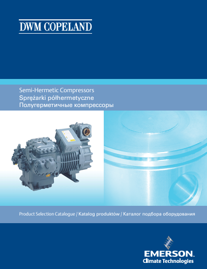 Каталог полугерметичных компрессоров Copeland