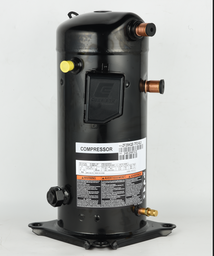 ZF25K5E-TFD-567 — спиральный герметичный компрессор для холодильного оборудования. ZF25K5E-TFD-567 — спиральный герметичный компрессор для холодильного оборудования.
