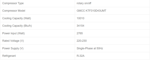 Компрессор для кондиционера GMCC KTF310D43UMT