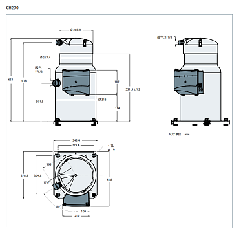 CH290A4BBA Спиральный компрессор