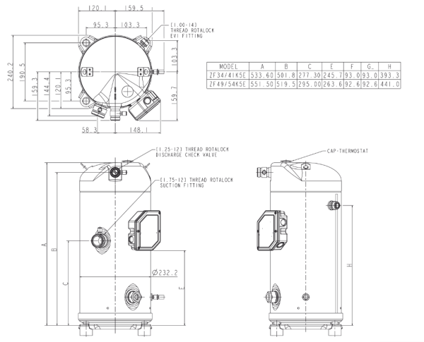 Компрессор ZF54K5E-TFD-567