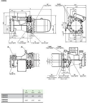 Компрессор CSH6563-60Y-40P