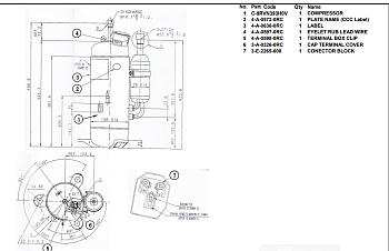 Компрессор C-9RVN393HOV (inverter)